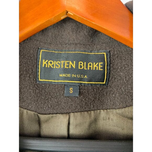 Kristen Blake Womens Brown Wool Blend Jacket Size S - Picture 5 of 5